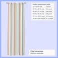 thumbnail image 3 of Mainstays Kids Multicolor Stripe 100% Blackout Curtain Panel 38x84, 3 of 8