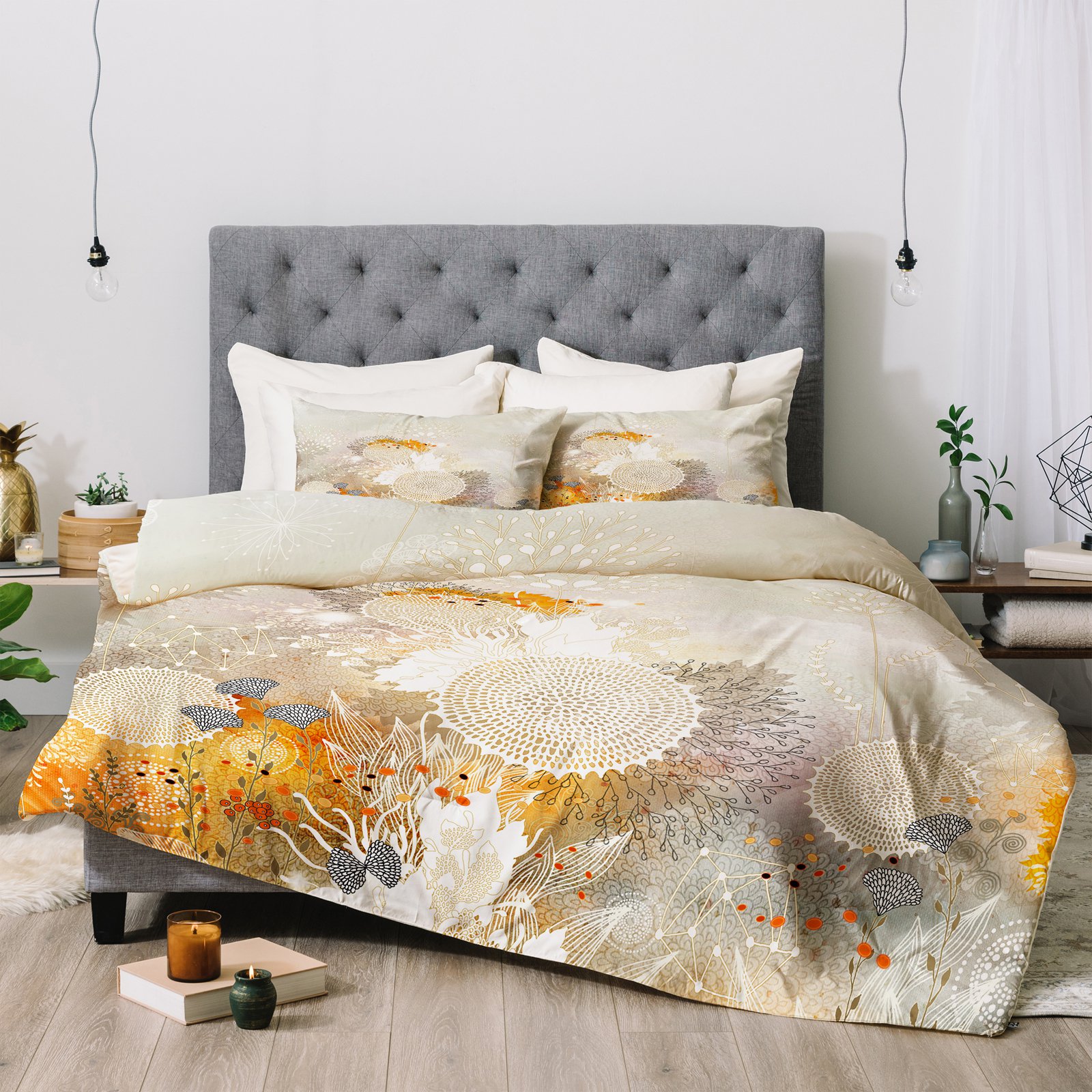Iveta Abolina White Velvet Comforter by Deny Designs