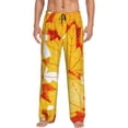 thumbnail image 1 of Balery Autumn Maple Leaves Pantalones de pijama para hombre, pijama ultraligero, pantalón de descanso-XX-Large, 1 of 6