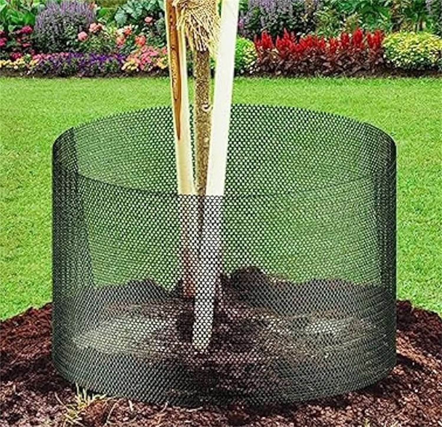 Plastic Chicken Wire Fencing, Plastic Garden Fencing with Twist Ties,15.7in x 16ft Black Poultry Fencing,Garden Netting, Chicken Wire Frame for Crafts, Floral Netting