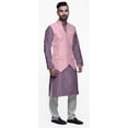thumbnail image 2 of Atasi Ensemble de Pyjama Kurta Churidar Imprimé Traditionnel avec Veste Nehru pour Hommes, 2 of 5