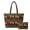Black Christmas Pattern, variant on HUIACONG Vintage Christmas Puppy Print Padded 2 Pcs Shoulder Tote Bag Set for Women, Reinforced Handles Scratch Resistant Soft Fabric, Spacious for Holiday Shopping Daily Use