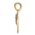 thumbnail image 5 of Diamond2Deal 10k Two-Tone Gold with White Rhodium Break Apart Te Amo Pendant for Women (L- 0.79 inch), 5 of 6