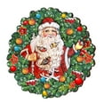 thumbnail image 5 of Santa Wreath with Birds Door Hanger, Door Decor by G. DeBrekht | Christmas Santa Snowman Decor - 8185320H, 5 of 11