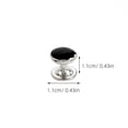 thumbnail image 2 of unbranded 8Ud De Cufflinks Redondos Negros Con Botones Para Trajes Y Ocasiones De Negocios, 2 of 8