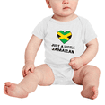 thumbnail image 2 of Just A Little Jamaican Cute Baby Bodysuit, 2 of 5
