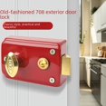 thumbnail image 1 of Cerradura de puerta Tauren 708 Cerradura de puerta Cerradura de puerta interior y exterior Cerradura de puerta con núcleo de embutir para interior Puerta de madera Puerta de hierro Cerradura de, 1 of 4
