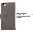thumbnail image 6 of Wallet Case for iPhone 6 iPhone 6S, 5 Card Slots Magnetic Closure Zipper Pocket Handbag PU Leather Flip Case with Wrist Strap TPU Kickstand Cover for iPhone 6/6S - Gray, 6 of 14