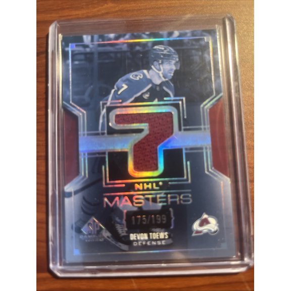 2025-26 SP Game Used Devon Toews #nm-50 nhl masters Insert