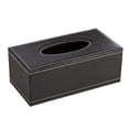 thumbnail image 1 of Servilletero multifuncional Rectangular Retro de cuero con cubierta de caja de pañuelos, dispensador de papel de bombeo de pañuelos faciales moderno, 1 of 5