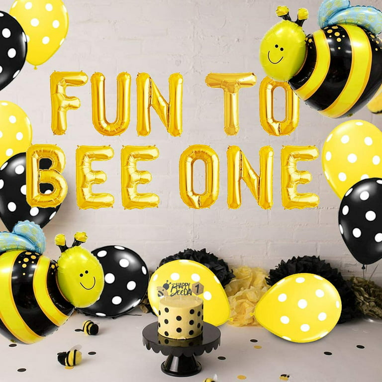 Happy Bee Day Bee Party Decoration Happy Bee Day Banner, Bumble Bee Party  Decoration, Bee Birthday Party, First Birthday 