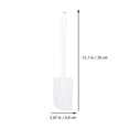 thumbnail image 2 of Silicone Spatulas 3Pcs Multifunctional Silica Gel Baking Set Cake Cream Scrapers (White), 2 of 8