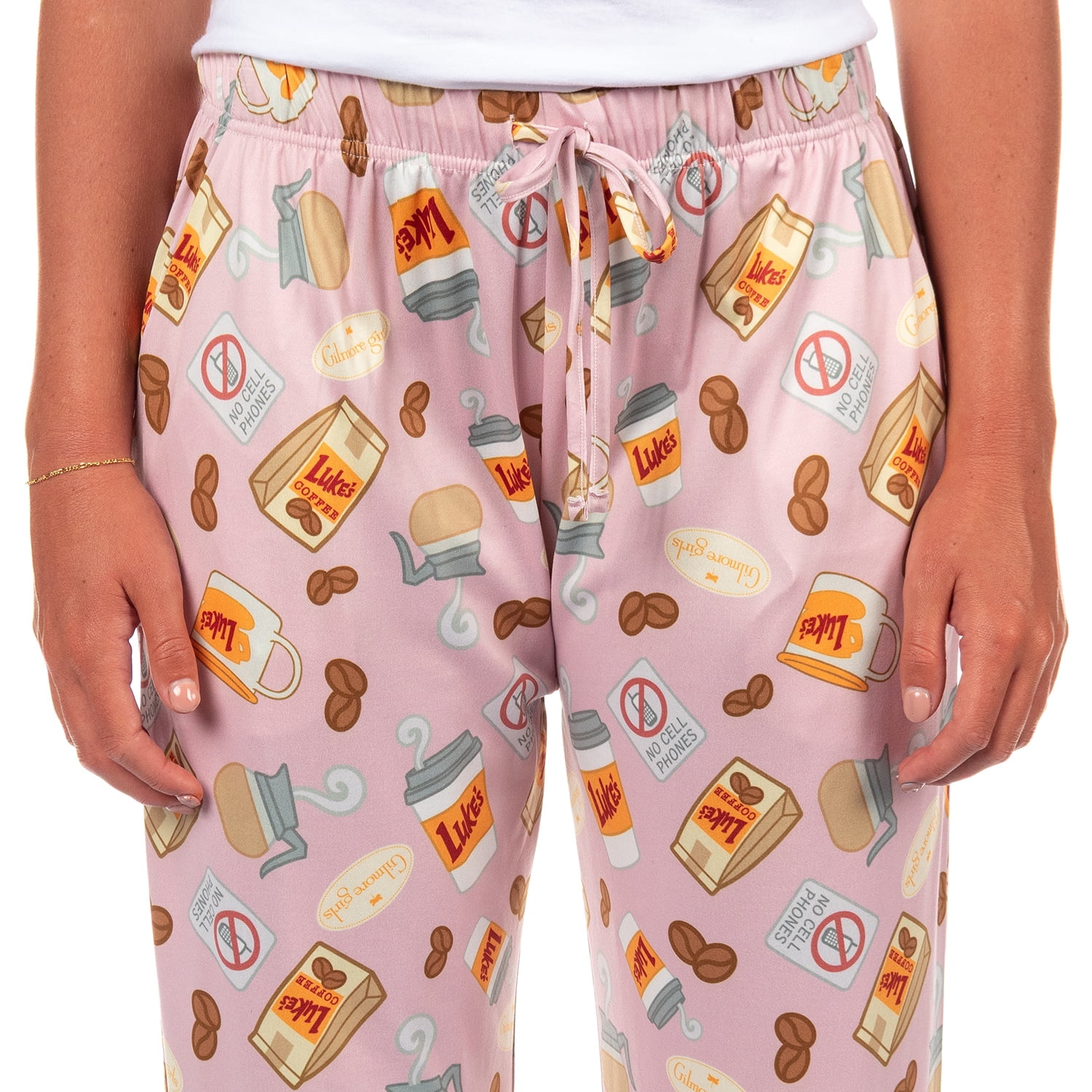Gilmore Girls Pajama Pants Women's Luke's Coffee Themed Adult Lounge Sleep Bottoms