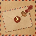 thumbnail image 3 of Lizard Flower Wax Stamp Vintage Wax Sealing Stamp 1" Brass Head Stamp with Wooden Handle Retro Wax Seal Stamp for Gift Wrapping Envelopes Cards Letters Wine Packages Decoration, 3 of 9