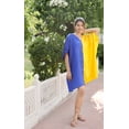 thumbnail image 2 of Oussum Women Satin Short Kaftan Nightwear Plus Size Dress in Double Shade Casual Ladies Sleepwear Tunic Online, 2 of 8