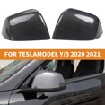 thumbnail image 6 of YeekTok Fit 2020 2021 Tesla Model Y Side Door Mirror Cover, Car Accessories Matte Carbon Left, Black, 6 of 6