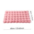 thumbnail image 3 of Pet Bed, Soft Plush Bubble Texture Warm Pink, 1 Piece Washable Non-Slip Pet Mat, Suitable for Small Medium Dogs Cats Indoor Sleeping Resting Use for Home Crate Sofa Floor, 3 of 6