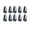 Black, variant on Yajisi 10Pcs Electric Guitar Pickup Selector Switch Tip 3 Way 5 Way Knob Cap Plastic Hat Universal Accessories For Strat Tele Style Guitars, Solid Black Replacement Parts
