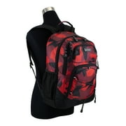 Eastsport Surge Sport Backpack, Red Jagged Shape