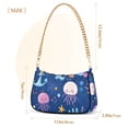 thumbnail image 3 of FORMRS Womens Shoulder Bag with Chain Strap Clutch Purse Cute Tote Handbag, Light Pink Jellyfish, 3 of 7