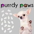 thumbnail image 4 of Cubiertas para uñas de perro Purrdy Paws blancas, talla mediana, 4 of 6