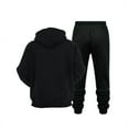 thumbnail image 4 of CONZONE Mens Sweatsuit 2 Piece Sets Casual Men's Jogging Tracksuit Set Solid Color Pullover Hoodie Sweatpants Sweat Suit for Men Cozy Fall Winter Athletic Track Suit Outfits, 4 of 4