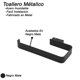 thumbnail image 2 of Toallero De Barra para Baño Rubinett Cuadrado Negro Mate Acero Inoxidable, 2 of 3