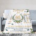 thumbnail image 1 of LHSHID Happy 65th Birthday Throw Blanket Soft Fuzzy Fleece Blanket For Couch Bed Living Room Decoration 40x50in, 1 of 6
