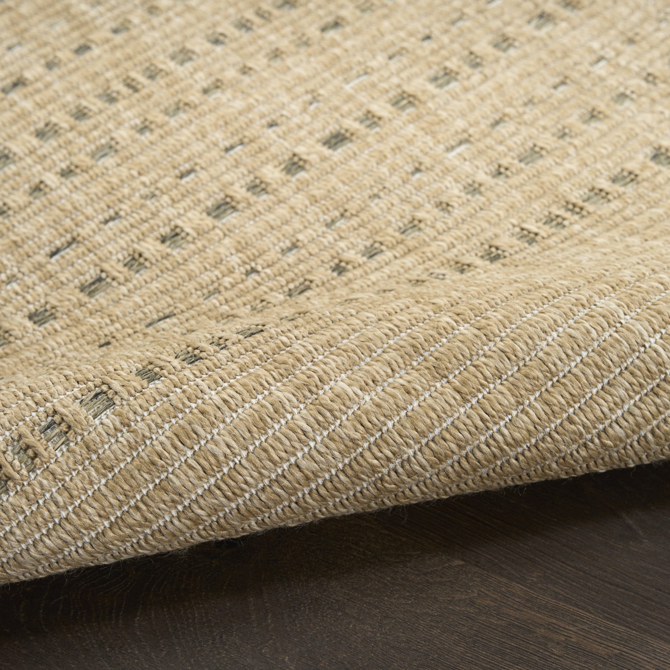 Nourison Tulum 2'2" x 10' Taupe Outdoor Rug