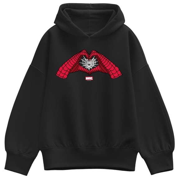 Spider-Man - Heart Hands Oversized Fleece Hoodie Sweatshirt