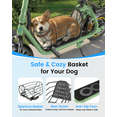 thumbnail image 6 of MIHOVER 550W Pet Friendly Electric Scooter with Seat for Small Dogs, 12" Electric Scooters for Adults, Dual Shock Absorbers 25 Miles Range, UL2272 Certified-Cyan, 6 of 11