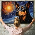 thumbnail image 6 of Australian Kelpie Dog Canvas Van Gogh Starry Night Wall Art Gifts Canvas Wall Art Frame Music Artist Customized Canvas Framed Photo Art Work For The Bedroom(Gifts For Dog Lover ), 6 of 6