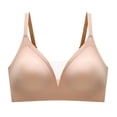 thumbnail image 1 of Prix Réduit, sous-Vêtements Sans Couture pour Femmes, Soutien-Gorge Sans Armatures avec Rassemblement et Soutien Réglable pour un Ajustement Confortable, Vêtements de Noël 95 % Polyester, 5 % Spandex, Beige, Patatenor, 1 of 8