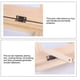 thumbnail image 5 of Portable Wooden Lectern for Books Wooden Reading Stand Adjustable and Foldable Lectern for Cookbooks Recipes Tablet, 5 of 5