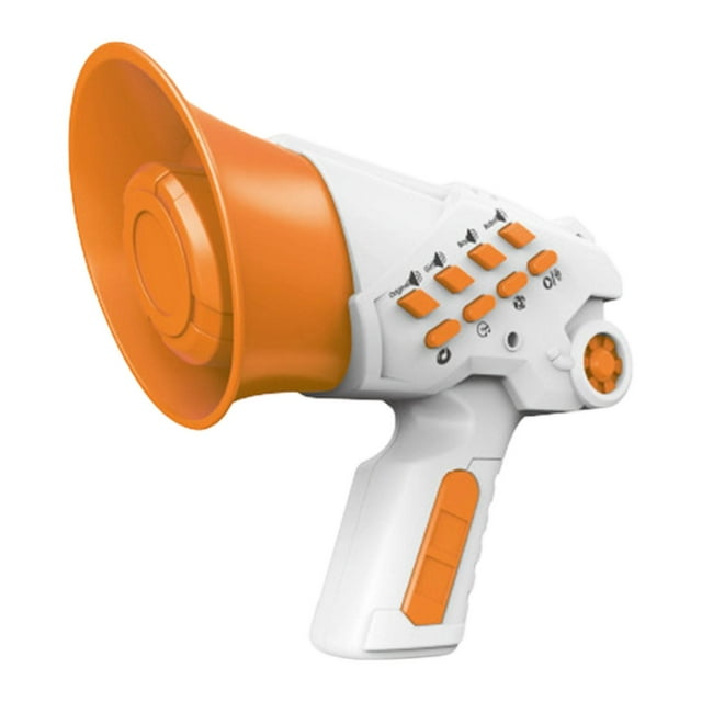 HILABEE Jouet Changeur de Voix Jouet Amusant Mini Mégaphone Jouet pour Activités Camping de Rue Orange