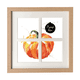 thumbnail image 1 of Verdura sabrosa saludable calabaza acuarela Pantalla de escritorio de pared de marco 4 aperturas, 1 of 4