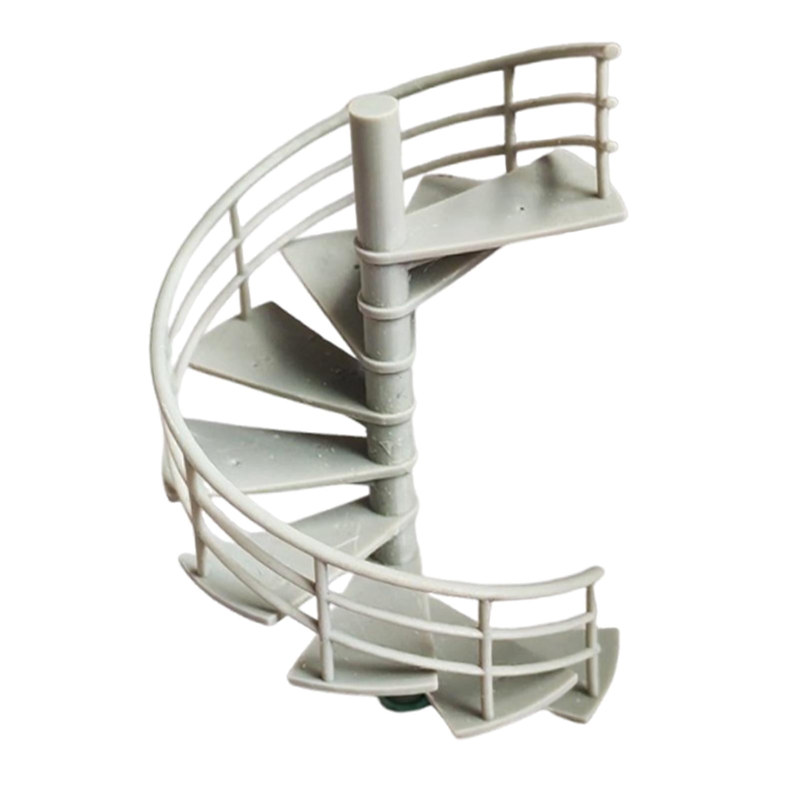 TISHITA 1/64 Scale Staircase Model Attic Ladder for Landscape Dollhouse Fairy Garden