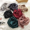 thumbnail image 4 of 2023 Nueva moda de verano bufanda cuadrada de seda sólida para mujer banda de satén para el cuello banda para el cabello suave playa hijab cabeza fular femenino envío gratis, 4 of 5