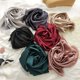 thumbnail image 4 of 2023 Nueva moda de verano bufanda cuadrada de seda sólida para mujer banda de satén para el cuello banda para el cabello suave playa hijab cabeza fular femenino envío gratis, 4 of 5