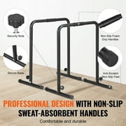 KFFKFF Dip Station, 440 lbs Load, Durable Dip Stand with Height Adjustment, Exercise Dip Bar Station for Home Gym, Stabilizing Parallette for Push Ups, Parallel Strength Training Equipment