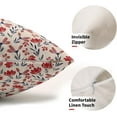 thumbnail image 3 of Vintage Flower Pillow Covers 18x18 Set of 2 Rustic Cute Small Floral Black Brown Old Style Decorative Throw Pillows Outdoor PillowCase Farmhouse Linen Cushion Case Decor for Home Sofa Couch Bed, 3 of 6