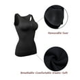 thumbnail image 7 of FANNYC Women’s Shapewear Tank Top Tummy Control Compression Cami Shaper Seamless Shaping Camisole Slimming Padded Tanks Up Size To 3XL, 7 of 7