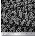 thumbnail image 3 of Soimoi Crepe Silk Fabric Leaves & Floral Block Decor Fabric Printed Yard 42 Inch Wide, 3 of 3