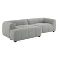 thumbnail image 5 of Liana Left-Facing Upholstered Fabric Modular Sofa with Chaise in Pewter, 5 of 8