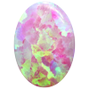 Pink Simulated Opal-Cabochon, October