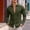 Army Green, variant on Men's Asymmetric Button Casual Shirt, Point Collar with Side Placket, Stylish Fit for street daily match Blue S
