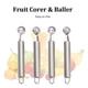 thumbnail image 3 of Removedor de pastel de fresa de acero inoxidable tomate cereza fruta vegetal fruta cuchillo de excavación sandía fruta carne Bola de excavación cuchara de fruta pala, 3 of 6