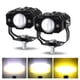 thumbnail image 1 of 2x luces de conducción auxiliares LED antiniebla Perfecl faro amarillo para motocicleta, 1 of 8