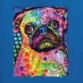 thumbnail image 2 of Funny Neon Pug | Dean Russo Art Animal Lover Unisex Crewneck Sweatshirt, Royal, 3X-Large, 2 of 6