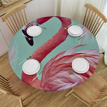 

Tllo0ord Dog Round Tablecloth with Elastic Fitted Table Cover Fitted Tablecloth for Coffee Table Buffet Dinner Banquet Birthday 46-50